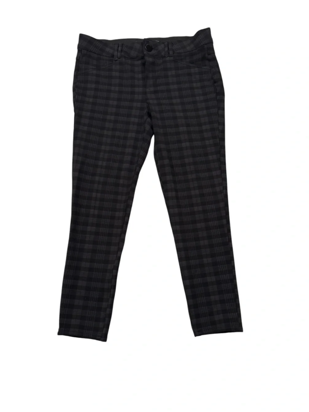 Democracy Ab solution Grey Black Plaid Skinny Pants Womens 6‎ Trousers Ankle